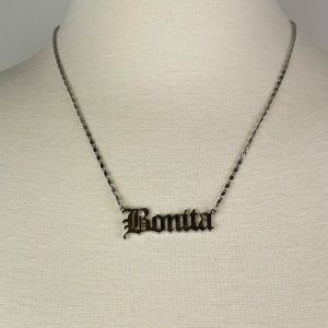 Bonita Nameplate Necklace